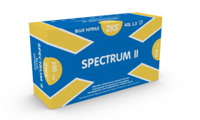 Перчатки ZKS™ нитриловые "Spectrum II" голубые